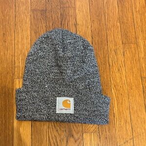 Carhartt Black and Gray Knit Beanie